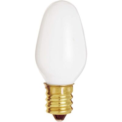 SATCO - 7 W C7 Nightlight Incandescent Bulb E12 (Candelabra) Soft White 2 pk SATCO - 7 W C7 Nightlight Incandescent Bulb E12 (Candelabra) Soft White 2 pk