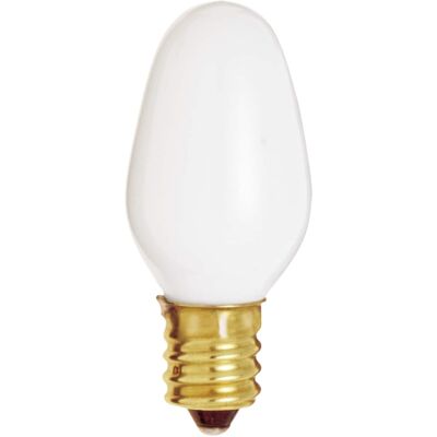 SATCO - 7 W C7 Nightlight Incandescent Bulb E12 (Candelabra) Soft White 1 pk SATCO - 7 W C7 Nightlight Incandescent Bulb E12 (Candelabra) Soft White 1 pk