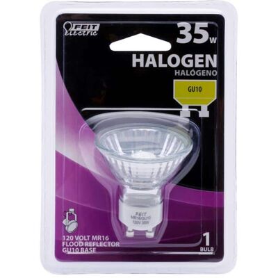 FEIT ELECTRIC - 35 W MR16 Halogen Bulb 230 lm Clear 1 pk FEIT ELECTRIC - 35 W MR16 Halogen Bulb 230 lm Clear 1 pk