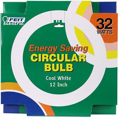 FEIT ELECTRIC - 32 W T9 12 in. D Circline Fluorescent Bulb Cool White Circular 4100 K 1 pk FEIT ELECTRIC - 32 W T9 12 in. D Circline Fluorescent Bulb Cool White Circular 4100 K 1 pk