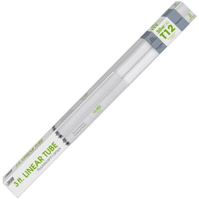 FEIT ELECTRIC - 30 W T12 1.5 in. D X 36 in. L Fluorescent Bulb Cool White Linear 4100 K 2 pk FEIT ELECTRIC - 30 W T12 1.5 in. D X 36 in. L Fluorescent Bulb Cool White Linear 4100 K 2 pk