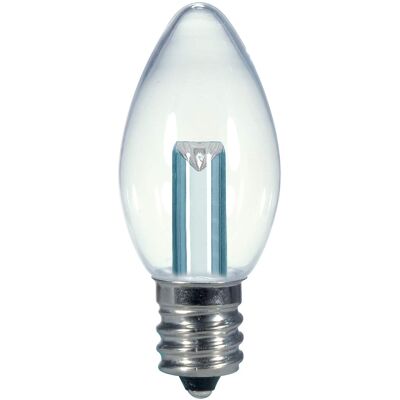 SATCO - C7 E12 (Candelabra) LED Bulb Warm White 7 Watt Equivalence 1 pk SATCO - C7 E12 (Candelabra) LED Bulb Warm White 7 Watt Equivalence 1 pk