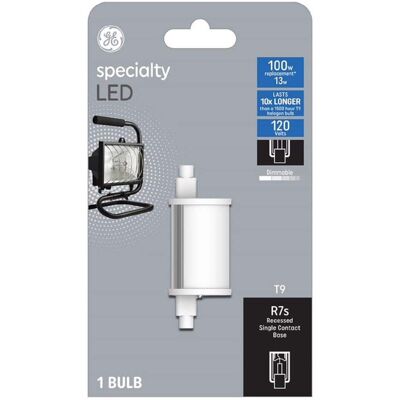 GE - T9 R7S LED Bulb Warm White 100 Watt Equivalence 1 pk GE - T9 R7S LED Bulb Warm White 100 Watt Equivalence 1 pk