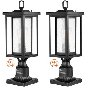 VEVOR - 2 Pack Dusk to Dawn Outdoor Post Light, 17.72 in, Waterproof Lamp Post Light Fixtures - Black VEVOR - 2 Pack Dusk to Dawn Outdoor Post Light, 17.72 in, Waterproof Lamp Post Light Fixtures - Black