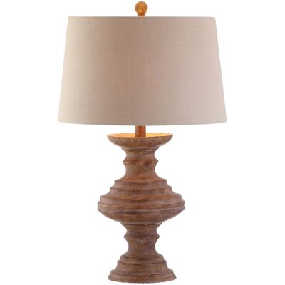 Jonathan Y - Scarlett 26.5" Resin LED Table Lamp - Brown Jonathan Y - Scarlett 26.5" Resin LED Table Lamp - Brown