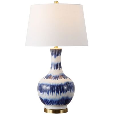 Jonathan Y - Tucker 30.5" Ceramic/Metal LED Table Lamp - Blue/White Jonathan Y - Tucker 30.5" Ceramic/Metal LED Table Lamp - Blue/White