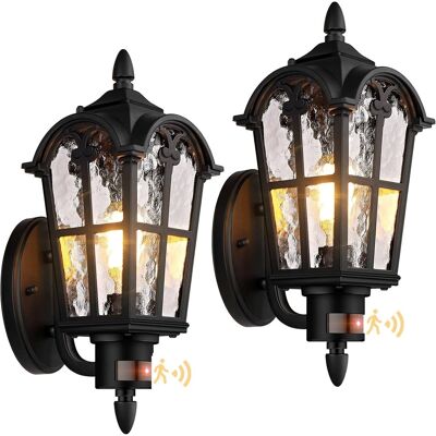 Nordic Hygge - 2-Pack 16-Inch Large Dusk to Dawn Motion Sensor Outdoor Wall Lights Nordic Hygge - 2-Pack 16-Inch Large Dusk to Dawn Motion Sensor Outdoor Wall Lights