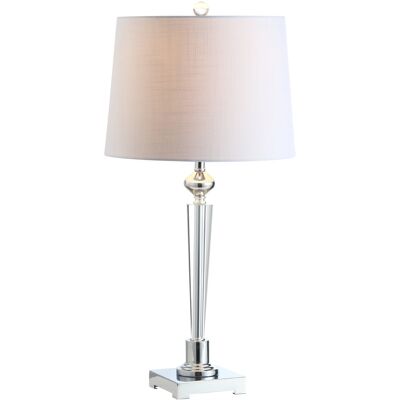 Jonathan Y - Foster 28.25" Crystal LED Table Lamp, /Chrome - Clear Jonathan Y - Foster 28.25" Crystal LED Table Lamp, /Chrome - Clear