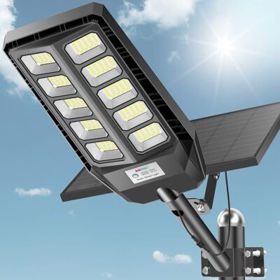 Adewalk - Solar Flood Lights,7000K,Waterproof,Dusk to Dawn,Motion Sensor,Remote,LED Security Lights for Yard,Garden,Garage - Black Adewalk - Solar Flood Lights,7000K,Waterproof,Dusk to Dawn,Motion Sensor,Remote,LED Security Lights for Yard,Garden,Garage - Black