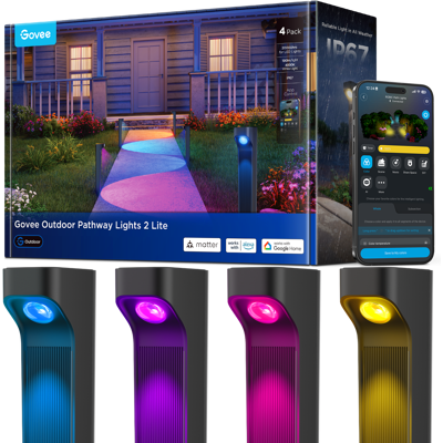 Govee - Outdoor Pathway Lights 2 Lite,4pack Govee - Outdoor Pathway Lights 2 Lite,4pack
