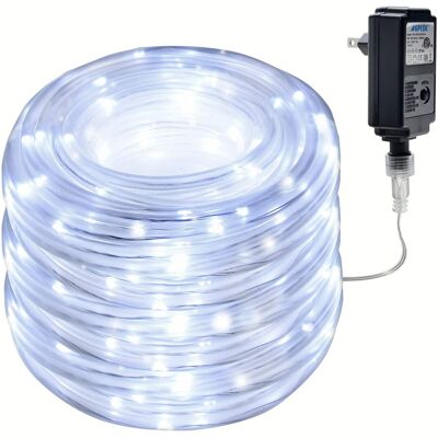 IMAGE - 75.5FT 200 LED Rope Lights for Outdoor Decorations - Cool White IMAGE - 75.5FT 200 LED Rope Lights for Outdoor Decorations - Cool White