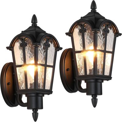 Nordic Hygge - Outdoor Wall Light Fixtures Wall Mounted, Exterior Waterproof Porch Lights Wall Lanterns, Outside Wall Sconces - Black Nordic Hygge - Outdoor Wall Light Fixtures Wall Mounted, Exterior Waterproof Porch Lights Wall Lanterns, Outside Wall Sconces - Black
