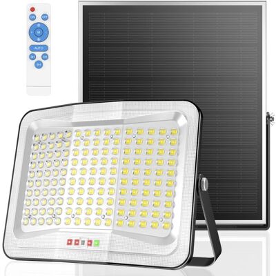 Adewalk - 5000LM Solar Flood Light, Motion Sensor, IP66, 16ft Cable, Dusk-to-Dawn - White Adewalk - 5000LM Solar Flood Light, Motion Sensor, IP66, 16ft Cable, Dusk-to-Dawn - White