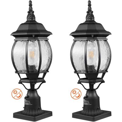VEVOR - 2 Pack Dusk to Dawn Outdoor Post Light, 20.87 in, Waterproof Lamp Post Light Fixtures - Black VEVOR - 2 Pack Dusk to Dawn Outdoor Post Light, 20.87 in, Waterproof Lamp Post Light Fixtures - Black