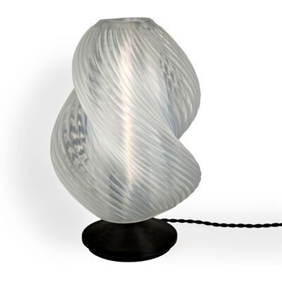 Jonathan Y - Gema 13.5" Mid-Century Coastal Plant-Based PLA 3D Printed Dimmable LED Table Lamp - Light Smoke/Black Jonathan Y - Gema 13.5" Mid-Century Coastal Plant-Based PLA 3D Printed Dimmable LED Table Lamp - Light Smoke/Black