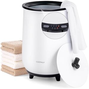 Costway - 23L Bathroom Towel Warmer Bucket 4 Timer with Fragrance Holder & 3-Level Heating - Black Costway - 23L Bathroom Towel Warmer Bucket 4 Timer with Fragrance Holder & 3-Level Heating - Black