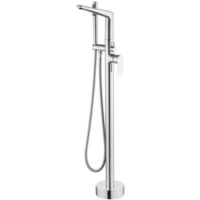 Boyel Living - Bathtub Faucet Cast Brass Single Handle Handheld Spray 60-Inch Steel Hose cUPC - Chrome Boyel Living - Bathtub Faucet Cast Brass Single Handle Handheld Spray 60-Inch Steel Hose cUPC - Chrome