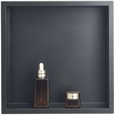 VEVOR - Shower Niche, 13 x 13 x 4 inch Recessed Wall Niche, Heavy-duty Stainless Steel Modern Soap & Shampoo Storage Organizer - Black VEVOR - Shower Niche, 13 x 13 x 4 inch Recessed Wall Niche, Heavy-duty Stainless Steel Modern Soap & Shampoo Storage Organizer - Black
