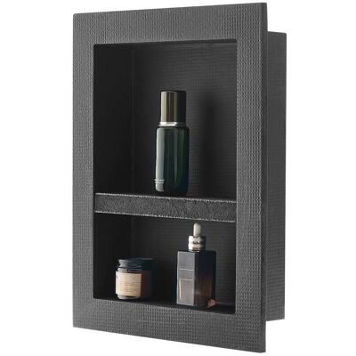 VEVOR - Shower Niche, 16 x 20 x 4 inch Recessed Wall Niche with Movable Divider Shelf, Modern Soap & Shampoo Storage Organizer - Black VEVOR - Shower Niche, 16 x 20 x 4 inch Recessed Wall Niche with Movable Divider Shelf, Modern Soap & Shampoo Storage Organizer - Black