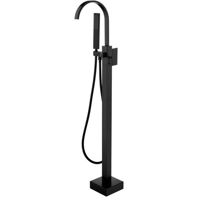 Boyel Living - Freestanding Bathtub Faucet Solid Brass 360° Swivel Handheld Spray 60-Inch Hose cUPC - Matte Black Boyel Living - Freestanding Bathtub Faucet Solid Brass 360° Swivel Handheld Spray 60-Inch Hose cUPC - Matte Black