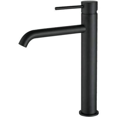 Boyel Living - Single Handle Bathroom Basin Faucet Waterfall Spout One Hole Vessel Sink Faucet with 3/8 Inch Connection - Black Boyel Living - Single Handle Bathroom Basin Faucet Waterfall Spout One Hole Vessel Sink Faucet with 3/8 Inch Connection - Black