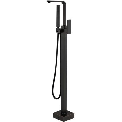 Boyel Living - Modern Single-Handle Freestanding Tub Faucet with Handheld Shower, Water Supply Hoses and Hardware in. Oil Rubbed Bronze - Oil-Rubbed Bronze Boyel Living - Modern Single-Handle Freestanding Tub Faucet with Handheld Shower, Water Supply Hoses and Hardware in. Oil Rubbed Bronze - Oil-Rubbed Bronze