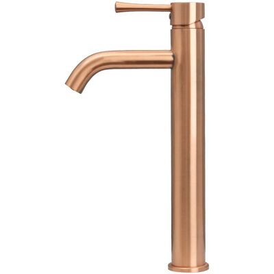 Akicon - Solid Brass Single Handle Bathroom Vessel Faucet Basin Mixer Tap Tall Body - Copper Akicon - Solid Brass Single Handle Bathroom Vessel Faucet Basin Mixer Tap Tall Body - Copper