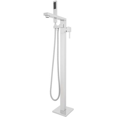 Akicon - 360° Swivel Tub Filler High Flow Freestanding Bathtub Faucet with Handheld Shower - Chrome Akicon - 360° Swivel Tub Filler High Flow Freestanding Bathtub Faucet with Handheld Shower - Chrome
