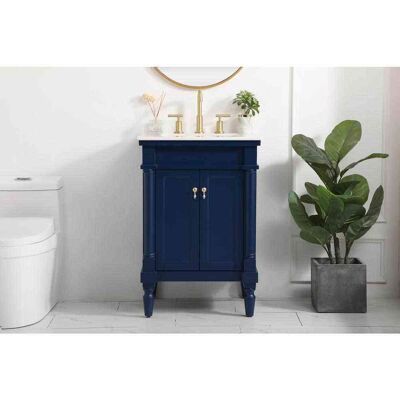 Elegant Kitchen and Bath - 24 inch Single bathroom vanity in - Blue Elegant Kitchen and Bath - 24 inch Single bathroom vanity in - Blue