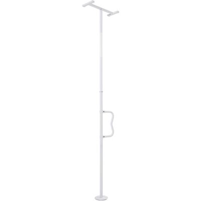 VEVOR - Floor-to-Ceiling Transfer Pole, Tension Mounted Bathroom Grab Bar with Anti-Slip Curve Handle, 300 Lbs Capacity - White VEVOR - Floor-to-Ceiling Transfer Pole, Tension Mounted Bathroom Grab Bar with Anti-Slip Curve Handle, 300 Lbs Capacity - White