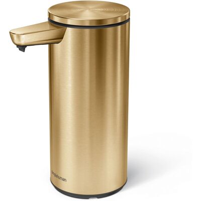 simplehuman - 9 oz. rechargeable liquid sensor pump, high-grade stainless steel - Brass simplehuman - 9 oz. rechargeable liquid sensor pump, high-grade stainless steel - Brass