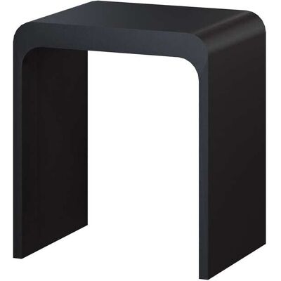 Boyel Living - 11.42 in. W Freestanding Solid Surface Shower Seat - Matte Black Boyel Living - 11.42 in. W Freestanding Solid Surface Shower Seat - Matte Black
