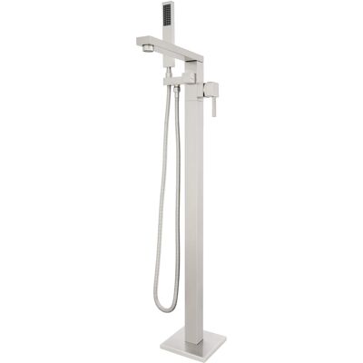 Akicon - 360° Swivel Tub Filler High Flow Freestanding Bathtub Faucet with Handheld Shower - Brushed Nickel Akicon - 360° Swivel Tub Filler High Flow Freestanding Bathtub Faucet with Handheld Shower - Brushed Nickel