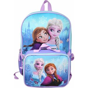 Disney - Frozen Elsa & Anna 16" Backpack for School with Rectangular Lunch Bag, for Kids - Assorted Pre-Pack Disney - Frozen Elsa & Anna 16" Backpack for School with Rectangular Lunch Bag, for Kids - Assorted Pre-Pack