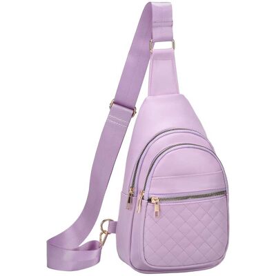 Unique Bargains - Crossbody Bags for Women Men Leather Sling Bag Cross Body Backpack for Women Casual Chest Bag Daypack for Travel Hiking - Purple Unique Bargains - Crossbody Bags for Women Men Leather Sling Bag Cross Body Backpack for Women Casual Chest Bag Daypack for Travel Hiking - Purple