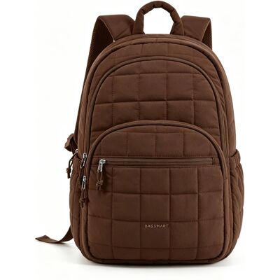 Bagsmart - College Backpack, Lightweight Bookbag with 15.6 inch Laptop Compartment, Fashion Daypack for Casual Work Commuter - Coffee Brown Bagsmart - College Backpack, Lightweight Bookbag with 15.6 inch Laptop Compartment, Fashion Daypack for Casual Work Commuter - Coffee Brown