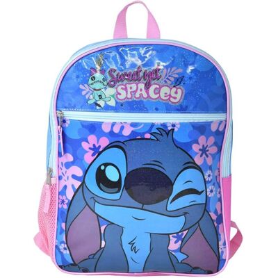 Disney - Blue Lilo and Stitch "Sweet Yet Spacey" 16" School Travel Backpack ages 3+ - Assorted Pre-Pack Disney - Blue Lilo and Stitch "Sweet Yet Spacey" 16" School Travel Backpack ages 3+ - Assorted Pre-Pack