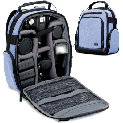 USA Gear - Camera Backpack with Customizable Interior Storage and Weather Resistant Bottom USA Gear - Camera Backpack with Customizable Interior Storage and Weather Resistant Bottom
