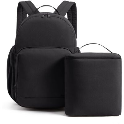 Bagsmart - Commuter Backpack 32L, Laptop Daypack with Detachable Insulated Lunch Bag for Work, College & Daily Travel - Black Bagsmart - Commuter Backpack 32L, Laptop Daypack with Detachable Insulated Lunch Bag for Work, College & Daily Travel - Black