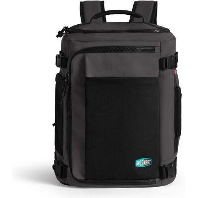 Bagsmart - Blast 38L Mesh Travel Backpack with Breathable Compartment, Lightweight Outdoor Daypack for Hiking, Commuting & Sports - Black Bagsmart - Blast 38L Mesh Travel Backpack with Breathable Compartment, Lightweight Outdoor Daypack for Hiking, Commuting & Sports - Black