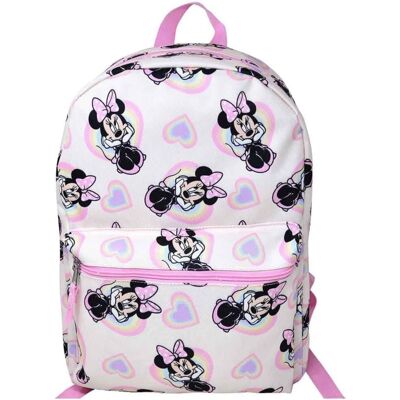 Fast Forward Disney Minnie Mouse 16" Pink School Bag with Hearts Allover, Girls Backpack - Assorted Pre-Pack Fast Forward Disney Minnie Mouse 16" Pink School Bag with Hearts Allover, Girls Backpack - Assorted Pre-Pack