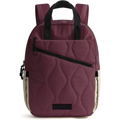 Bagsmart - Paz 23L Quilted Travel Backpack Lightweight Water-Repellent Daypack for 15.6 Inch Laptop Work School Underseat - Burgundy Bagsmart - Paz 23L Quilted Travel Backpack Lightweight Water-Repellent Daypack for 15.6 Inch Laptop Work School Underseat - Burgundy