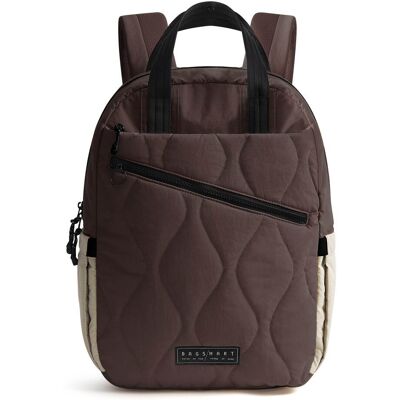 Bagsmart - Paz 23L Quilted Travel Backpack Lightweight Water-Repellent Daypack for 15.6 Inch Laptop Work School Underseat - Coffee Bagsmart - Paz 23L Quilted Travel Backpack Lightweight Water-Repellent Daypack for 15.6 Inch Laptop Work School Underseat - Coffee