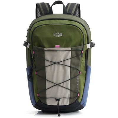 Bagsmart - Faro 22L Daypack, Water-Repellent Backpack with 15" Laptop Compartment for Work, Campus & Commuting - Moss Bagsmart - Faro 22L Daypack, Water-Repellent Backpack with 15" Laptop Compartment for Work, Campus & Commuting - Moss