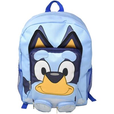 Disney - 3D Bluey Nylon Blue Kids 16" School Backpack for Girls and Boys ages 3+ - Assorted Pre-Pack Disney - 3D Bluey Nylon Blue Kids 16" School Backpack for Girls and Boys ages 3+ - Assorted Pre-Pack