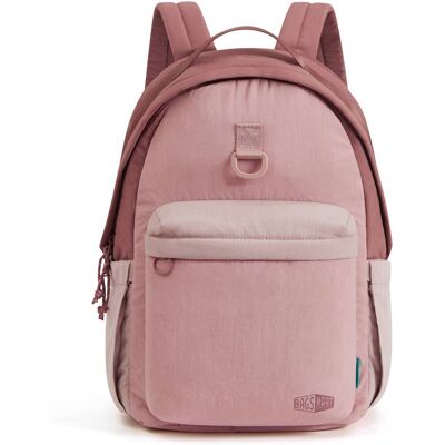 Bagsmart - Crush 18L Backpack, Featherlight Eco Nylon Daypack with Padded 14" Laptop Compartment for Commute, Gym & Travel - Misty Rose Bagsmart - Crush 18L Backpack, Featherlight Eco Nylon Daypack with Padded 14" Laptop Compartment for Commute, Gym & Travel - Misty Rose