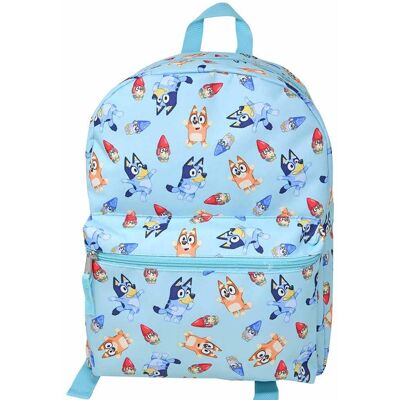 Disney - Bluey Gnomes All over print Nylon Blue Kids 16" School Backpack for Girls and Boys ages 3+ - Assorted Pre-Pack Disney - Bluey Gnomes All over print Nylon Blue Kids 16" School Backpack for Girls and Boys ages 3+ - Assorted Pre-Pack