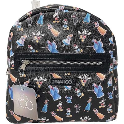 Disney - 100th 10 inches Deluxe Mini Backpack - Black Disney - 100th 10 inches Deluxe Mini Backpack - Black