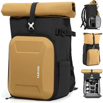 TARION - 16L Hardshell Camera Backpack: Photography Bag with 16" Laptop Compartment XH - Gold TARION - 16L Hardshell Camera Backpack: Photography Bag with 16" Laptop Compartment XH - Gold