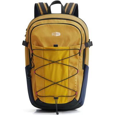 Bagsmart - Faro 22L Daypack, Water-Repellent Backpack with 15" Laptop Compartment for Work, Campus & Commuting - Yellow Bagsmart - Faro 22L Daypack, Water-Repellent Backpack with 15" Laptop Compartment for Work, Campus & Commuting - Yellow